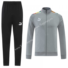 2022-2023 Gray Thailand Soccer Jacket Uniform-LH