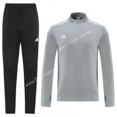 Adidas Gray Thailand Soccer Tracksuit-LHAB02