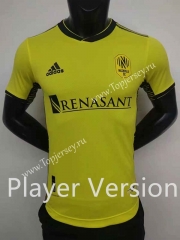 Player Version 2022-2023 Nashville SC Home Yellow Thailand Soccer Jersey AAA-6724