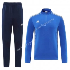 Adidas Camouflage Blue Thailand Soccer Tracksuit-LHAB02