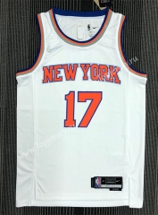 75th Anniversary New York Knicks White #17 NBA Jersey-311