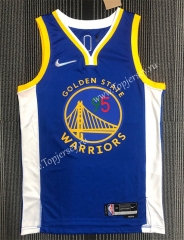 Limited Edition 75th Anniversary Warriors Blue #95 NBA Jersey-311