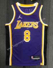 75th Anniversary Jordan Limited Edition Los Angeles Lakers Purple #8 NBA Jersey-311