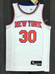 75th Anniversary New York Knicks White #30 NBA Jersey-311