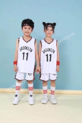 Brooklyn Nets #11 White Kids/Youth NBA Uniform-SN