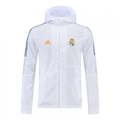 2022-2023 Real Madrid White Trench Coats With Hat-LH