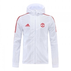 2022-2023 Manchester United White Trench Coat With Hat-LH