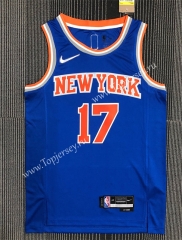 75th Anniversary New York Knicks Blue #17 NBA Jersey-311