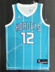 75th Anniversary Charlotte Hornets Blue #12 NBA Jersey-311