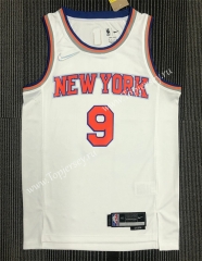 75th Anniversary New York Knicks White #9 NBA Jersey-311