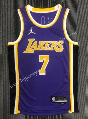 75th Anniversary Jordan Limited Edition Los Angeles Lakers Purple #7 NBA Jersey-311