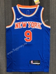 75th Anniversary New York Knicks Blue #9 NBA Jersey-311