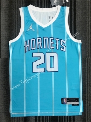 75th Anniversary Charlotte Hornets Blue #20 NBA Jersey-311