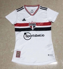 2022-2023 Sao Paulo Futebol Home White Thailand Women Soccer Jersey AAA-HR