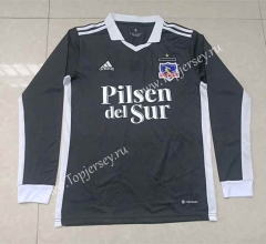 2022-2023 Colo-Colo Black LS Thailand Soccer Jersey AAA-HR