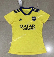 2022-2023 Boca Juniors 2nd Away Yellow Women Thailand Soccer Jersey AAA-HR