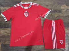 2022-2023 Wales Home Red Soccer Uniform-8381