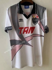 Retro Version 1996 Atlético Mineiro Away White Thailand Soccer Jersey AAA-8381