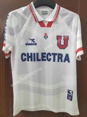 Retro Version 1996Universidad de Chile Away White Thailand Soccer Jersey AAA-7T