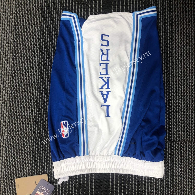 lakers blue jersey shorts