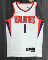 75th Anniversary Phoenix Suns White #1 NBA Jersey-311