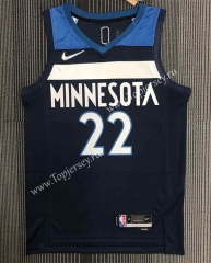 75th Anniversary Minnesota Timberwolves Royal Blue #22 NBA Jersey-311