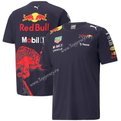 2022 Red Bull Royal Blue Round Collar Formula One Racing Suit