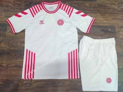 2022-2023 Denmark White Soccer Uniform-709