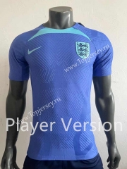 Player Version 2022-2023 England Blue Thailand Training Soccer Jersey AAA-518