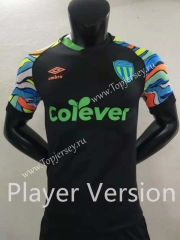 Player Version 2022-2023 Terengganu Goalkeeper Black Thailand Soccer Jersey AAA