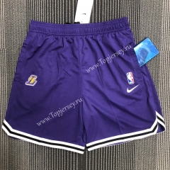 2021-2022 Los Angeles Lakers Purple American NBA Training Shorts-311