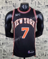 75th Anniversary New York Knicks Black #7 NBA Jersey-SN