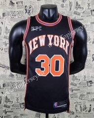 75th Anniversary New York Knicks Black #30 NBA Jersey-SN