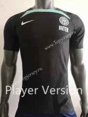 Player Version 2022-2023 Inter Milan Black Thailand Training Soccer Jersey AAA-518
