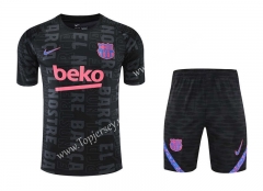 2022-2023 Barcelona Black Thailand Training Soccer Uniform-418