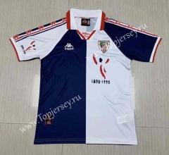 Retro Version 97-98 Athletic Bilbao Away Blue and White Thailand Soccer Jersey AAA-512