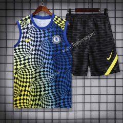 2022-2023 Chelsea Blue&Yellow Thailand Soccer Vest Uniform-418