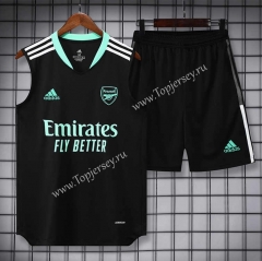 2022-2023 Arsenal Black Thailand Soccer Vest Uniform-418