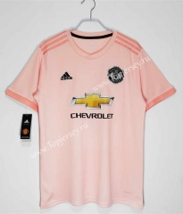 Retro Version 18-19 Manchester United Away Pink Thailand Soccer Jersey AAA-C1046