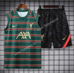 2022-2023 Liverpool Dark Green Thailand Soccer Vest Uniform-418