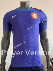 Player Version 2022-2023 Netherlands Blue Thailand Soccer Training Jersey-518