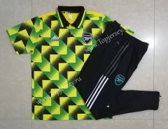 2022-2023 Arsenal Yellow&Green Thailand Polo Uniform-815
