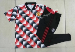 2022-2023 Manchester United Black&Red Thailand Polo Uniform-815