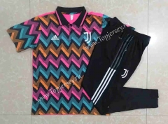 2022-2023 Juventus Colorful Thailand Polo Uniform-815