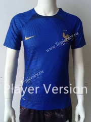 Player Version 2022-2023 Special Version France Blue Thailand Soccer Jersey AAA-807