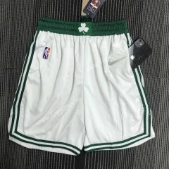 75th Anniversary Boston Celtics White NBA Shorts-311