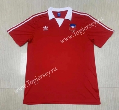 Retro Version 1982 Chile Home Red Thailand Soccer Jersey AAA-512