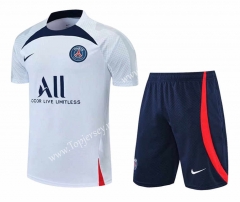 2022-2023 PSG White Thailand Training Soccer Uniform-4627