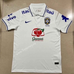 2022-2023 Brazil White Thailand Polo Shirt-5189