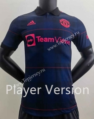 Player Version 2022-2023 Classic Version Manchester United Royal Blue Thailand Soccer Jersey AAA-518